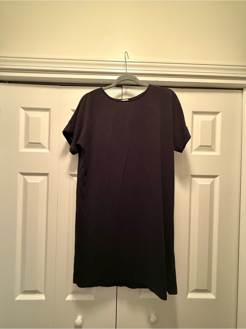 Alyx Black Textured Crewneck Dress